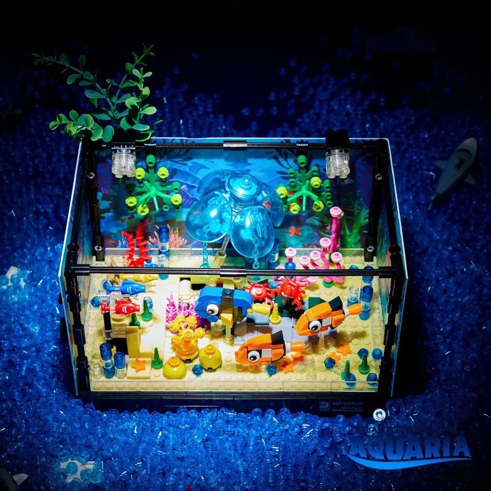 Aquarium Fish Lego - 725pcs Fish Tank Building Blocks Ocean