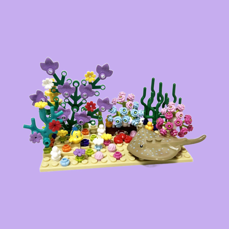 Aquarium Fish Lego - MOC City Aquarium Underwater World Plant