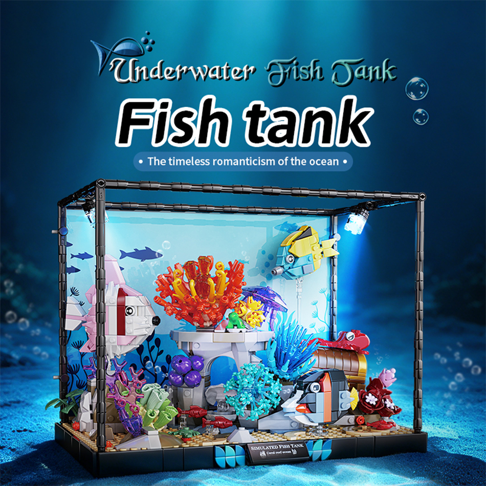 Aquarium Fish Lego - 2026 Creative Fish Tank Building Blocks