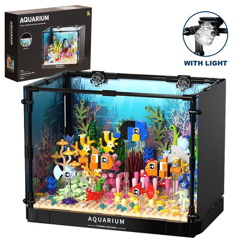 4 Types Creative Fish Tank Bui - Aquarium Fish Lego ulasan dan harga