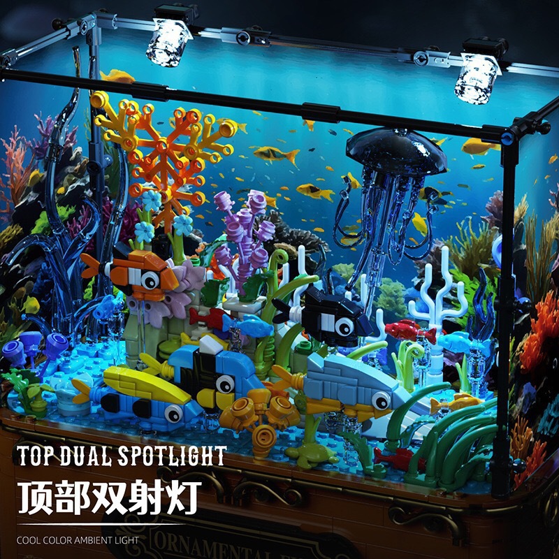 Jiqi 1115 Aquarium Clownfish C - Aquarium Fish Lego ulasan dan harga