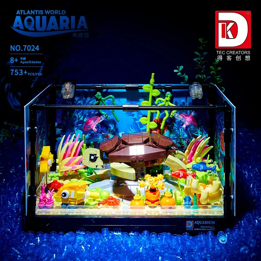 MOC Fishbowl Aquarium Building - Aquarium Fish Lego ulasan dan harga