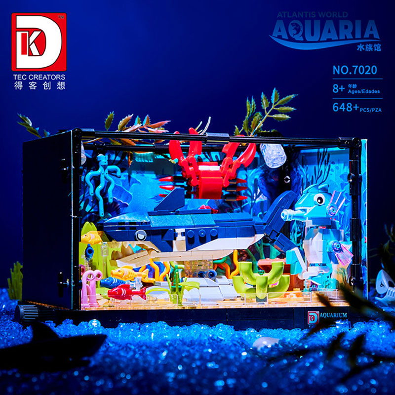 MOC Fishbowl Aquarium Building - Aquarium Fish Lego ulasan dan harga