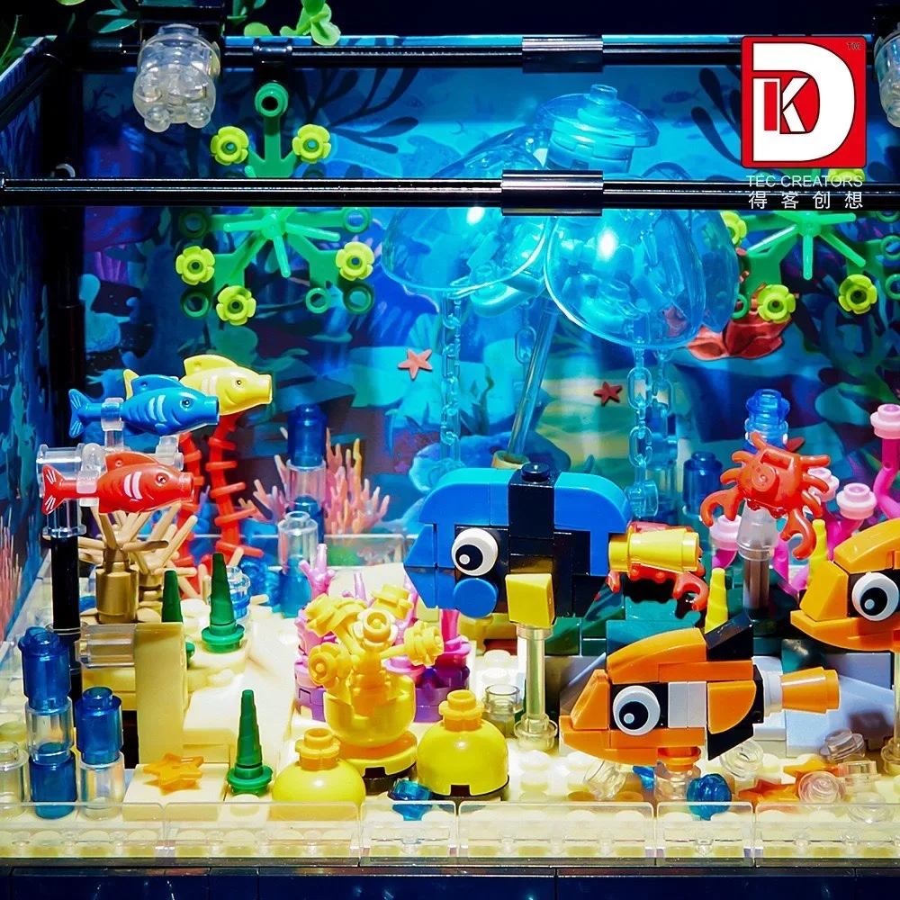 MOC Fishbowl Aquarium Building - Aquarium Fish Lego ulasan dan harga