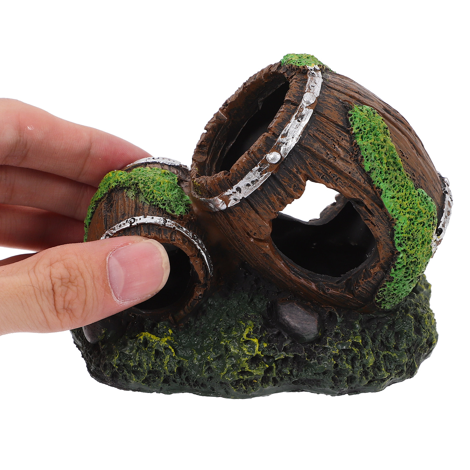 Simulation Wine Barrel Resin A - Aquarium Fish Hiding Spot ulasan dan harga