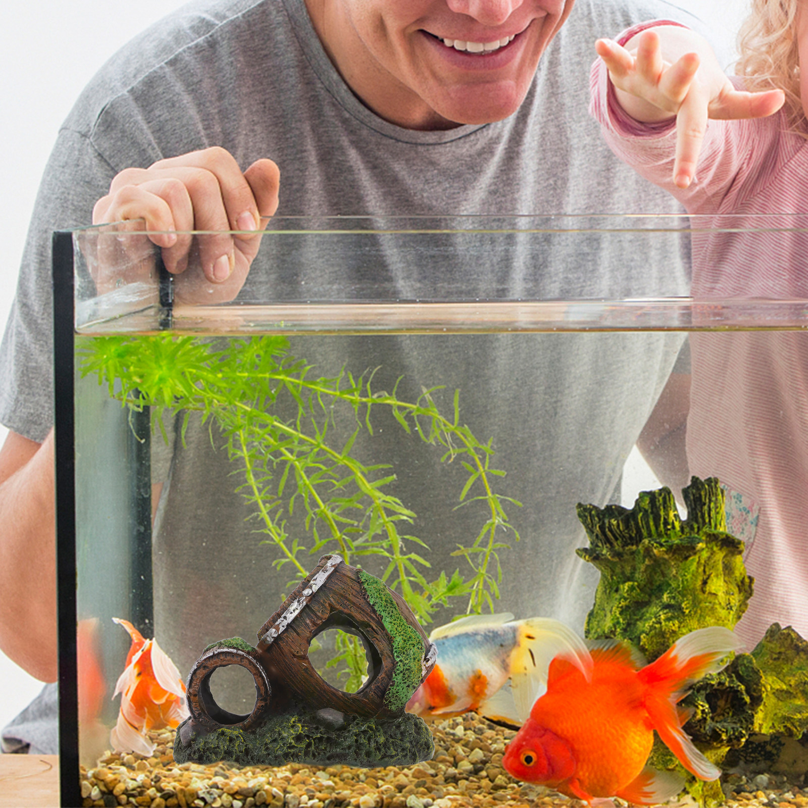 Simulation Wine Barrel Resin A - Aquarium Fish Hiding Spot ulasan dan harga