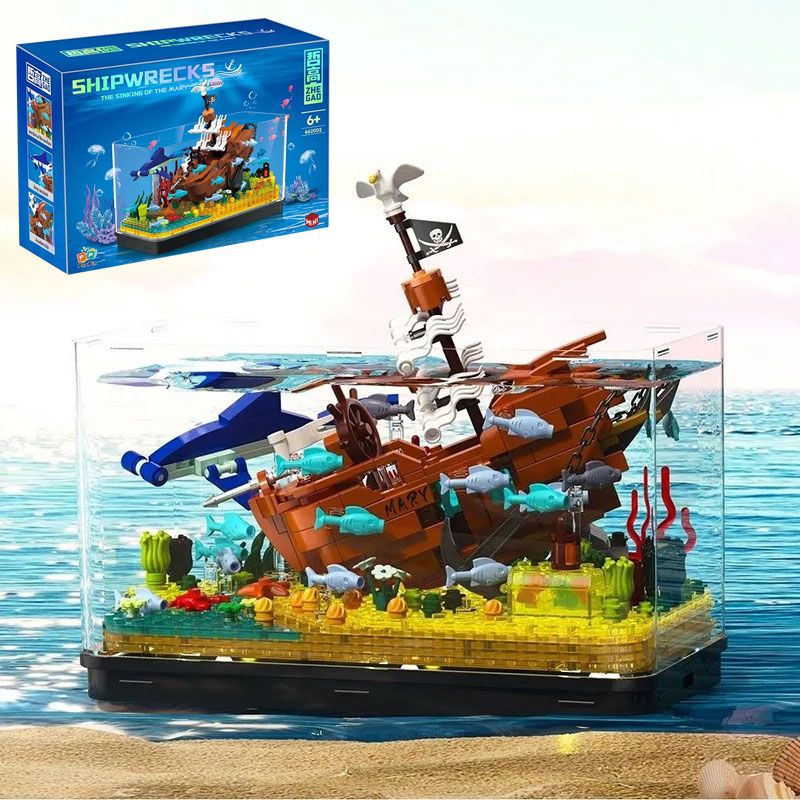 Aquarium The Great Wave Off Ka - Aquarium Fish Lego ulasan dan harga