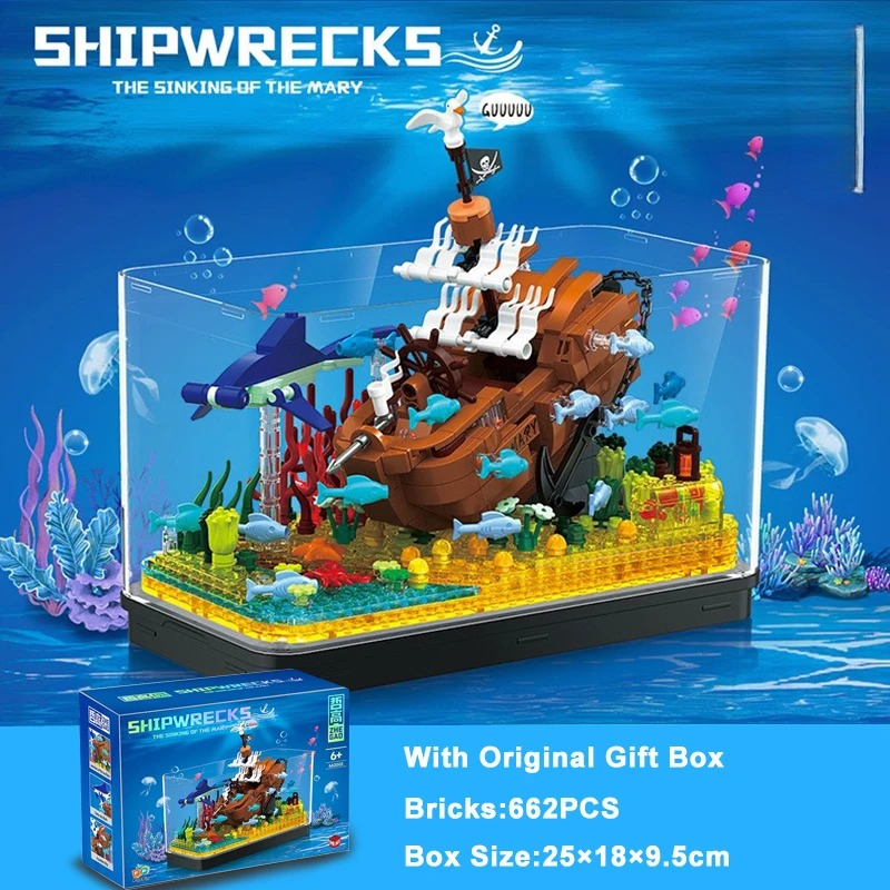 Aquarium The Great Wave Off Ka - Aquarium Fish Lego ulasan dan harga