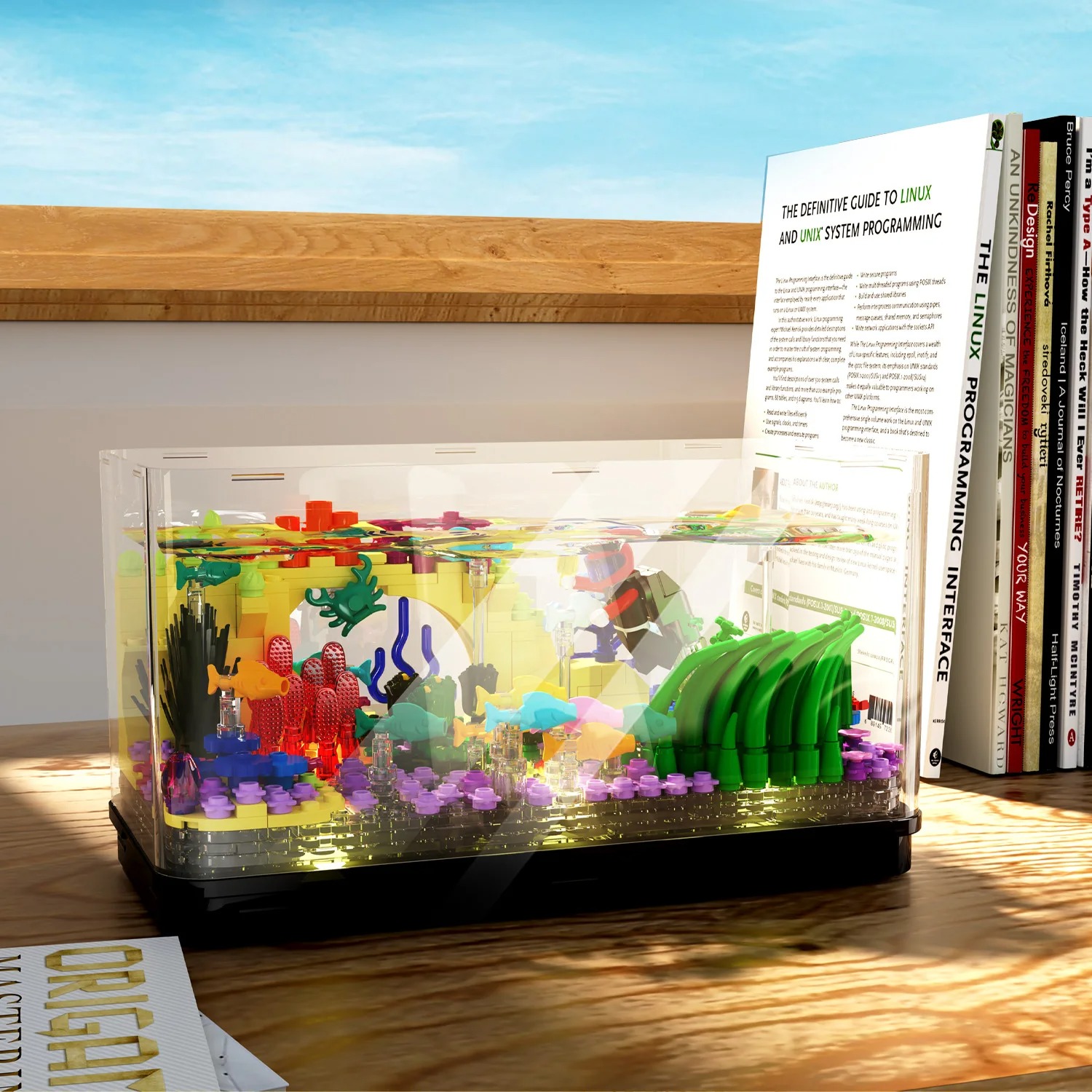 Aquarium The Great Wave Off Ka - Aquarium Fish Lego ulasan dan harga