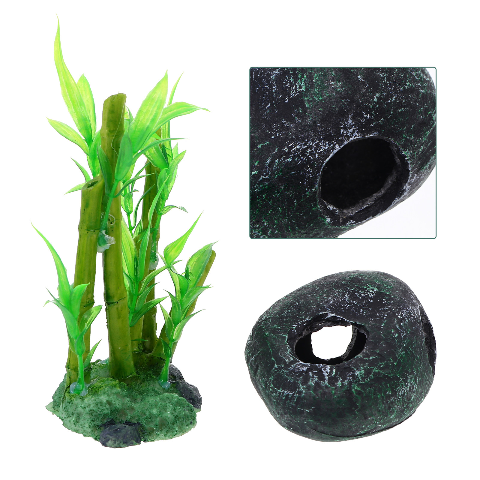 1Set Resin Craft Aquarium Orna - Aquarium Fish Hiding Spot ulasan dan harga