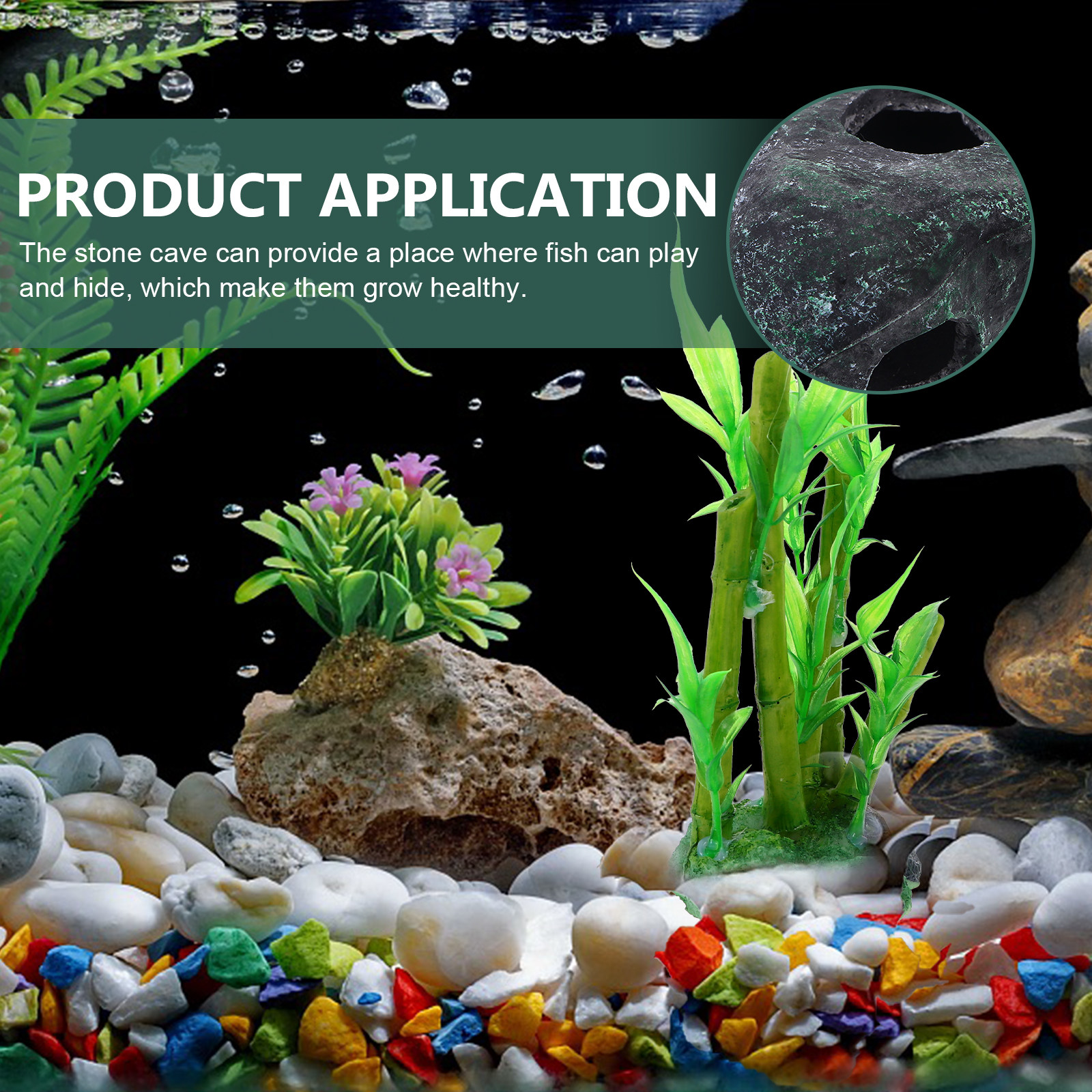 1Set Resin Craft Aquarium Orna - Aquarium Fish Hiding Spot ulasan dan harga