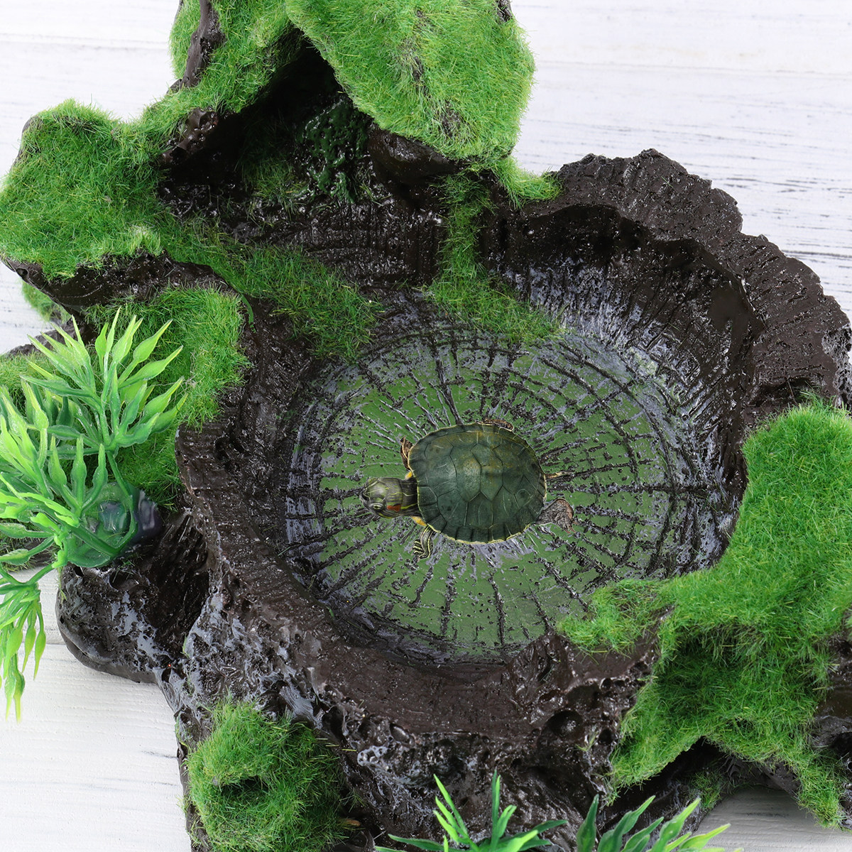 High Simulation Resin Moss Aqu - Aquarium Fish Hiding Spot ulasan dan harga