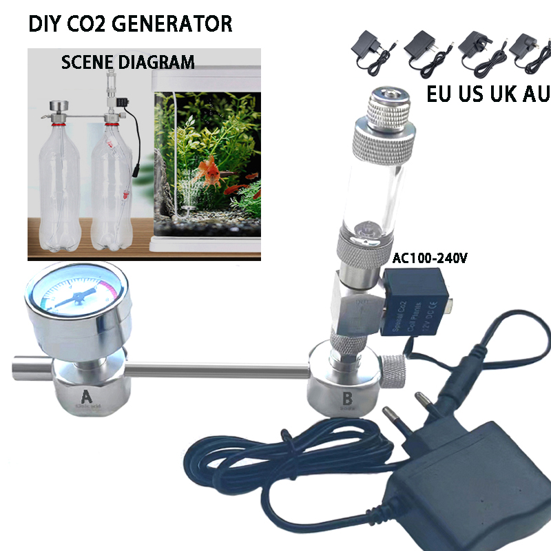 Aquarium DIY CO2 Generator Sys - Co2 Diffuser Planted ulasan dan harga
