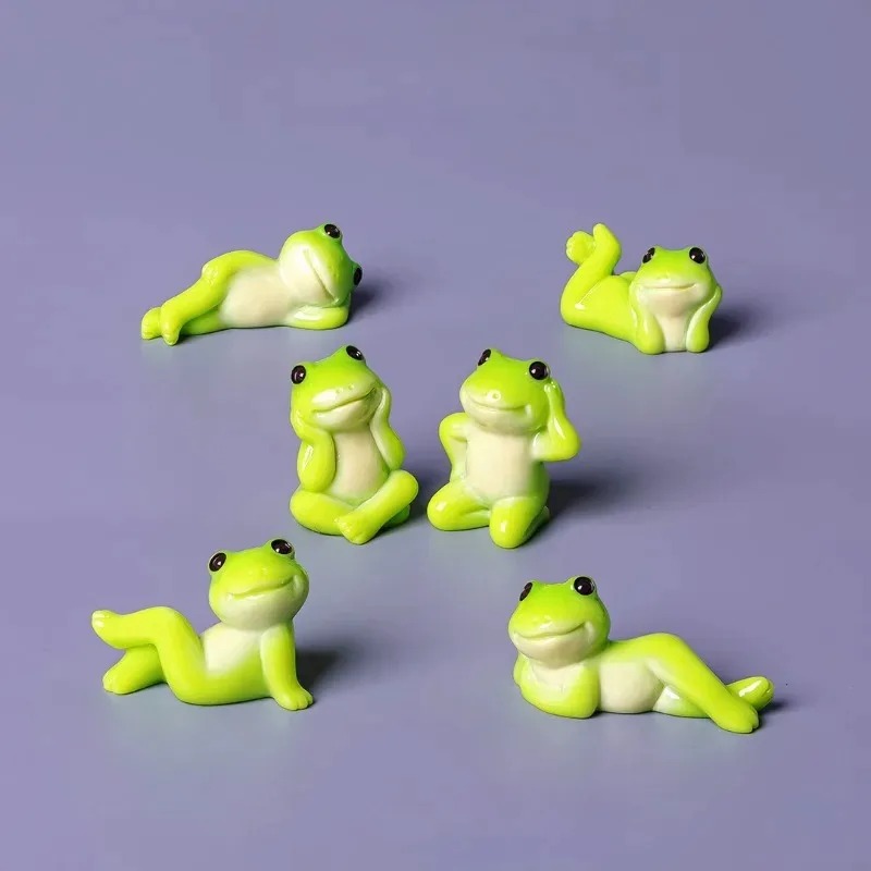 6pcs Cartoon Mini Funny Frog F - Aquarium Fish Live ulasan dan harga