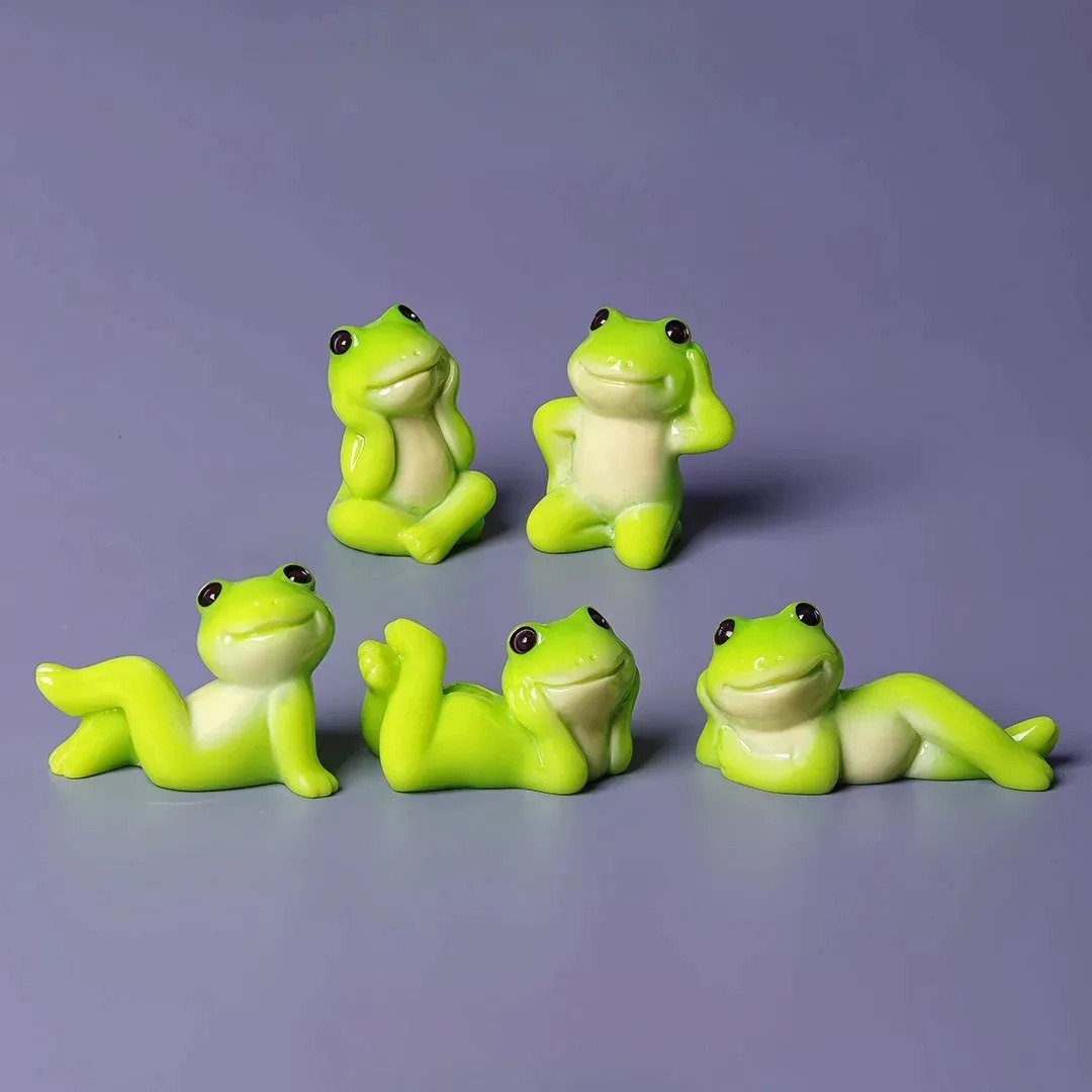 6pcs Cartoon Mini Funny Frog F - Aquarium Fish Live ulasan dan harga
