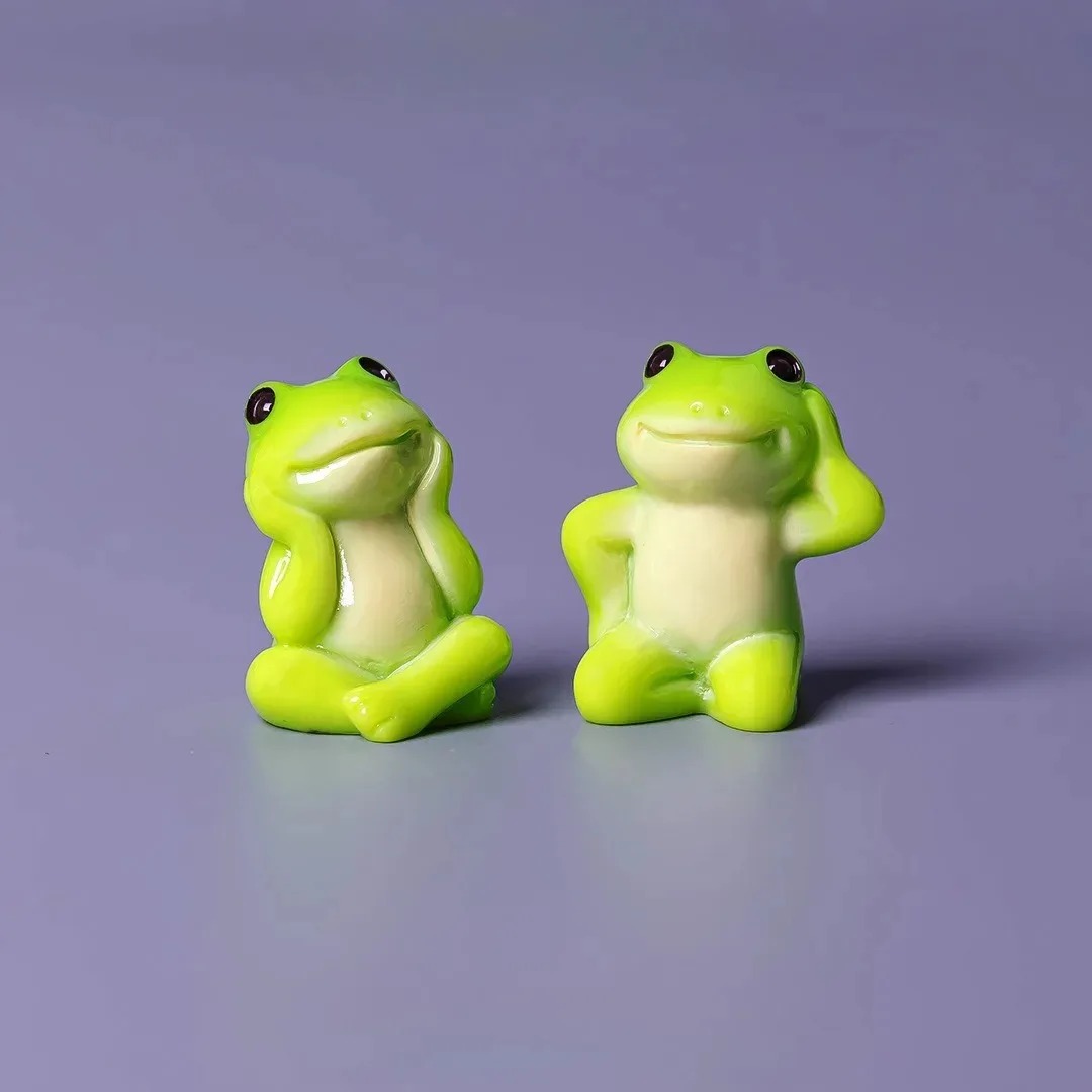 6pcs Cartoon Mini Funny Frog F - Aquarium Fish Live ulasan dan harga