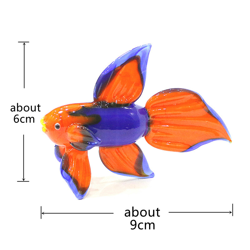 Orange Murano Glass Tropical F - Aquarium Fish Live ulasan dan harga