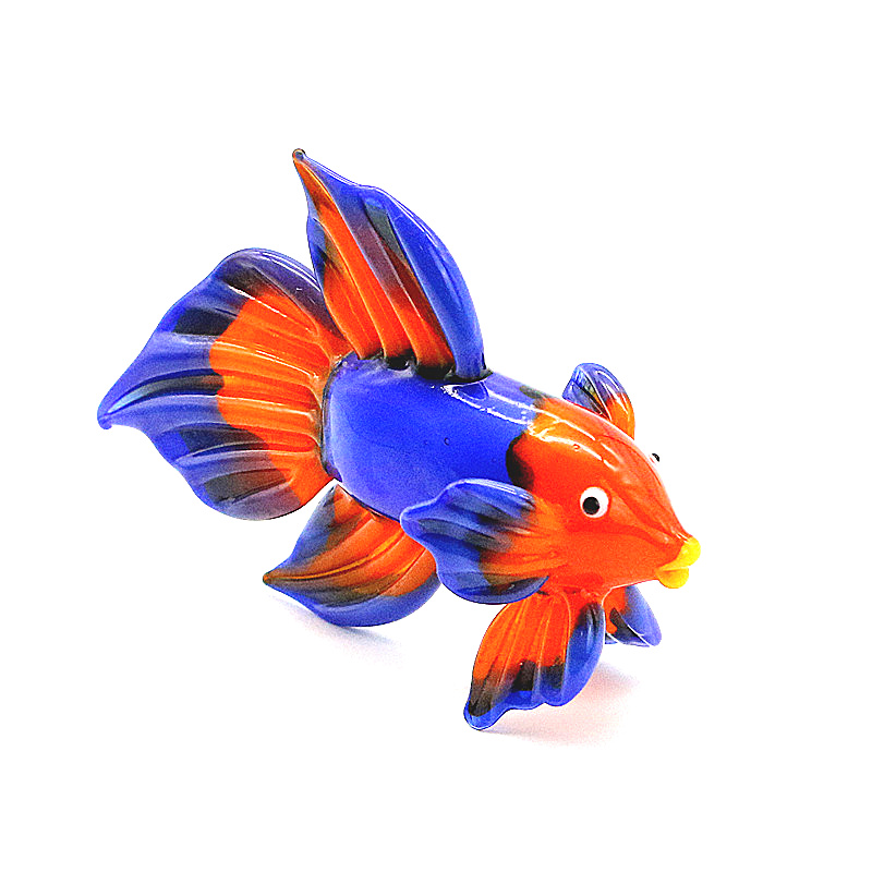 Orange Murano Glass Tropical F - Aquarium Fish Live ulasan dan harga