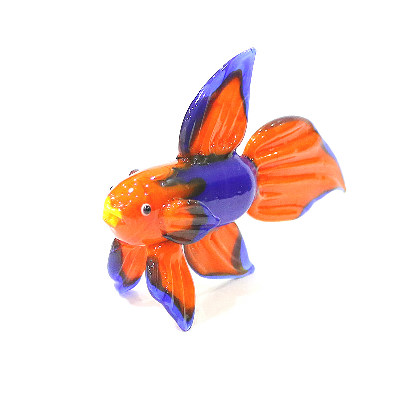 Orange Murano Glass Tropical F - Aquarium Fish Live ulasan dan harga