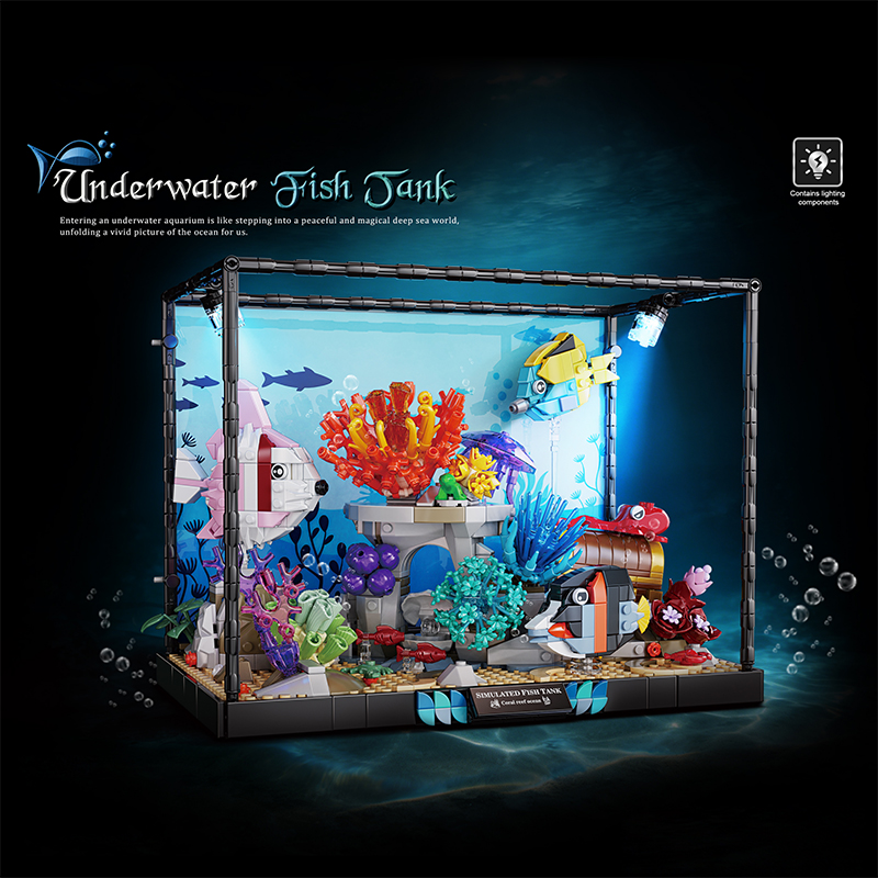 Marine Organisms Fish Tank Bui - Aquarium Fish Lego ulasan dan harga