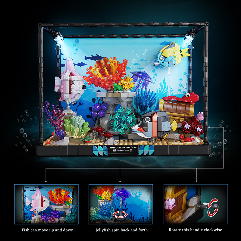 Marine Organisms Fish Tank Bui - Aquarium Fish Lego ulasan dan harga