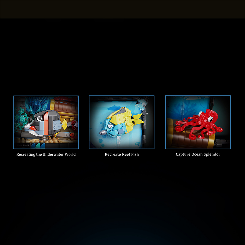 Marine Organisms Fish Tank Bui - Aquarium Fish Lego ulasan dan harga