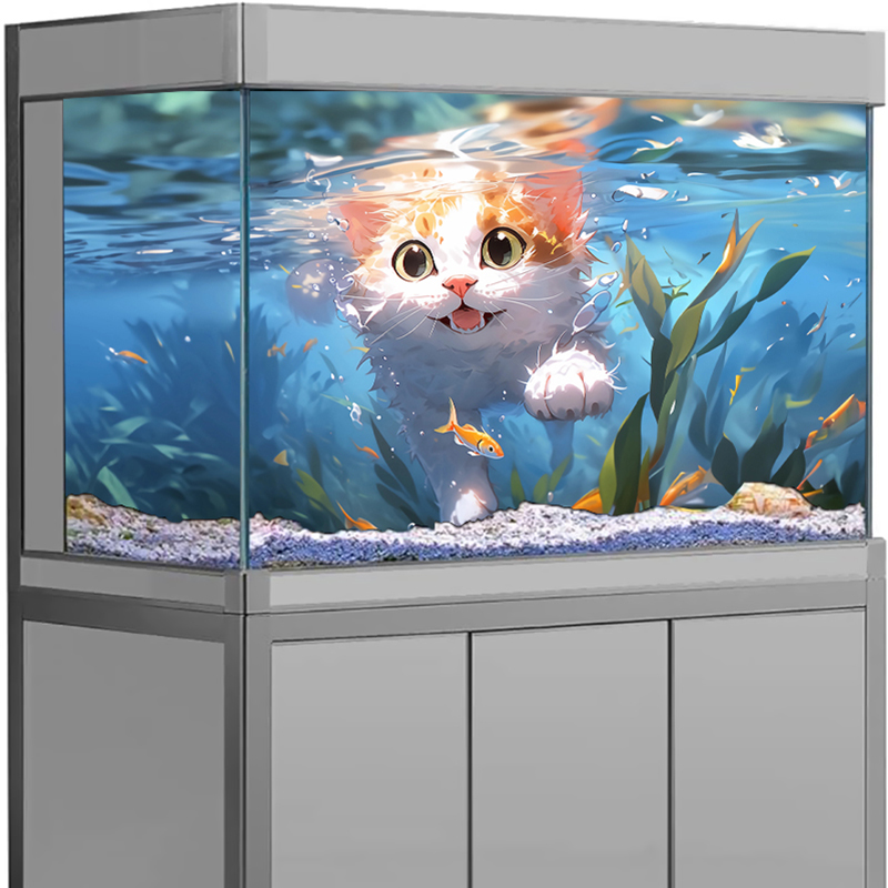 Aquarium Background Sticker 3D - Aquarium Fish Wallpaper Hd ulasan dan harga