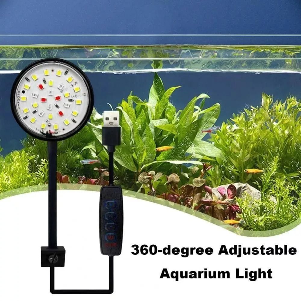New Mini Fish Tank Clip Lamp 5 - Aquarium Fish Live ulasan dan harga