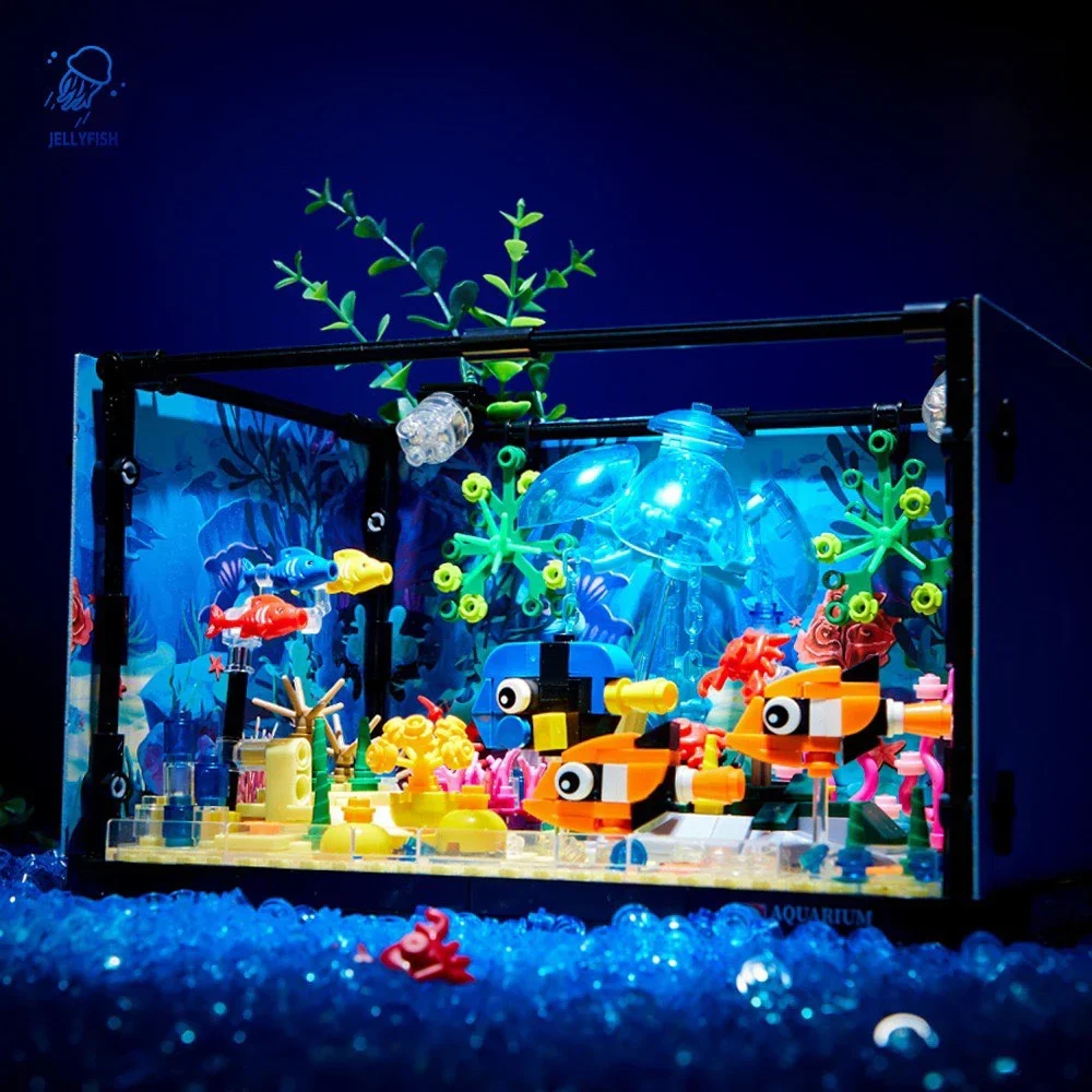 DK7023 Idea Light Fish Tank 72 - Aquarium Fish Lego ulasan dan harga
