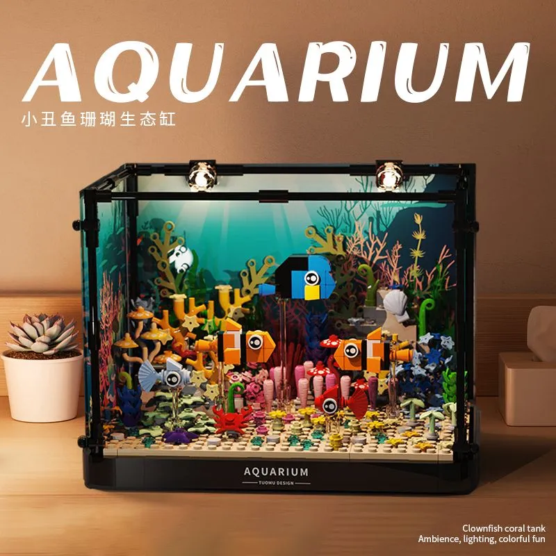 City MOC 568pcs Clownfish Cora - Aquarium Fish Lego ulasan dan harga