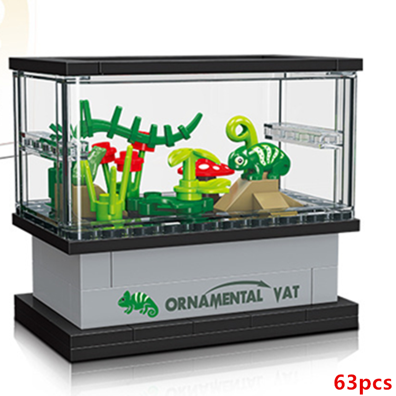 DIY Fish Tank Aquarium Turtle  - Aquarium Fish Lego ulasan dan harga