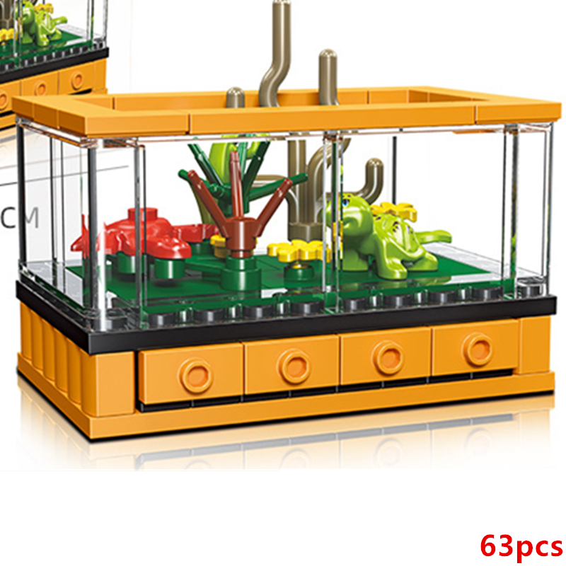 DIY Fish Tank Aquarium Turtle  - Aquarium Fish Lego ulasan dan harga