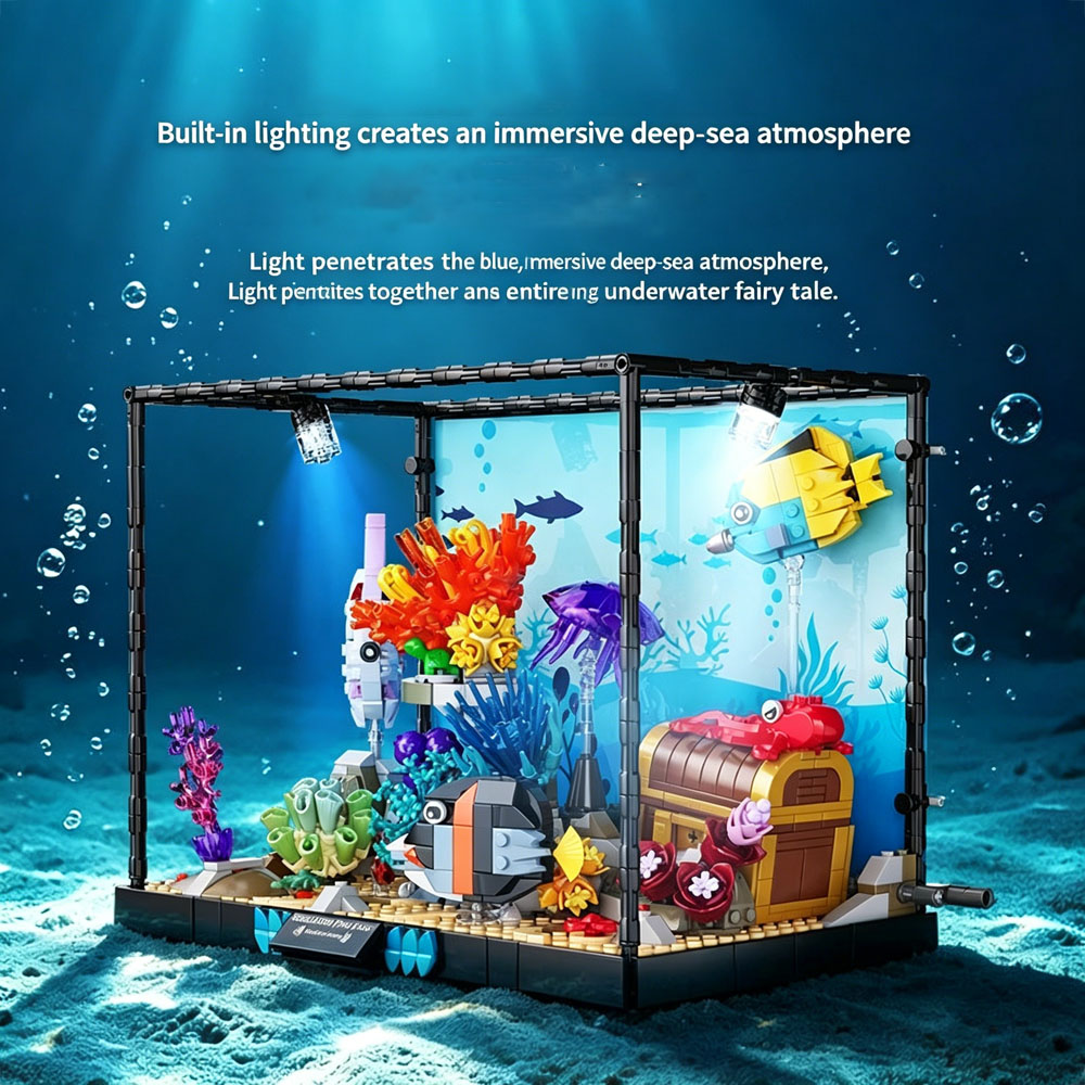 Ocean World Fish Tank Marine L - Aquarium Fish Lego ulasan dan harga