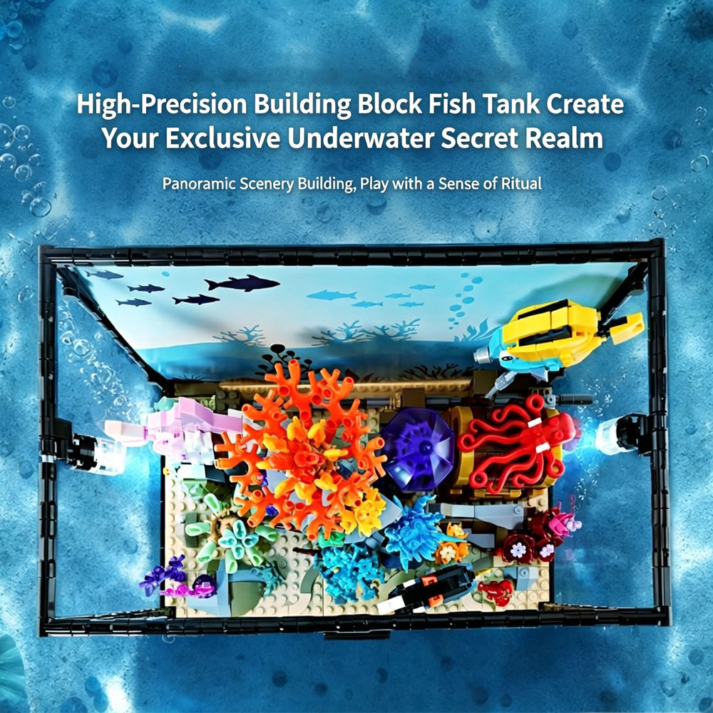 Ocean World Fish Tank Marine L - Aquarium Fish Lego ulasan dan harga