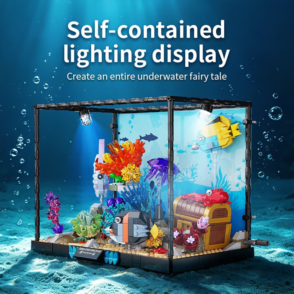 2026 Creative Fish Tank Buildi - Aquarium Fish Lego ulasan dan harga